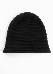 Czapka marszczona beanie. Czarne czapki zimowe damskie bonprix. Za 37.99 zł.