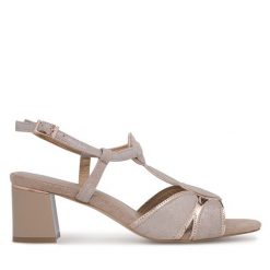 Sandały Lasocki. Sandały damskie Lasocki, bez wzorów, bez obcasa, na słupku. Za 229.99 zł.