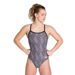 Damski kostium kąpielowy 1-częściowy Arena Kikko Light Drop Back One Piece. Czarne stroje jednoczęściowe damskie Arena, xl, bez wzorów. Za 236.50 zł.