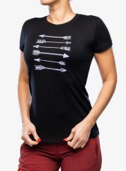 Koszulka merino damska Sensor Merino Active PT Tee S/S. Czarne t-shirty damskie Sensor, s, bez wzorów, z materiału, bez kołnierzyka. Za 295.89 zł.