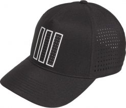 Czapka z daszkiem adidas 3-Stripes. Czarne czapki męskie Adidas, bez wzorów, z materiału, eleganckie. Za 181.50 zł.