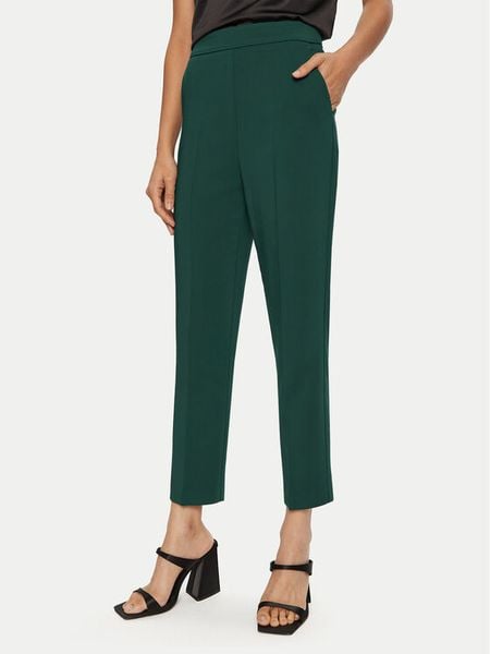 PINKO Spodnie materiałowe 102861 A213 Zielony Regular Fit. Zielone spodnie materiałowe damskie Pinko, bez wzorów, z materiału. Za 549.00 zł.