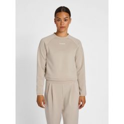 Damska krótka bluza Hummel MT Kalu. Szare bluzy bez kaptura damskie HUMMEL, bez wzorów, bez ramiączek, krótkie, bez kaptura. Za 205.00 zł.