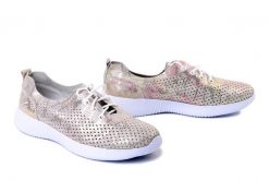 ARTIKER RELAKS 58C0158 pink gold, półbuty damskie. Żółte półbuty damskie Artiker Relaks, bez wzorów, ze skóry, bez obcasa. Za 165.67 zł.