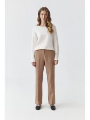 TATUUM Spodnie "Laurania" w kolorze beżowym rozmiar: 34. Brązowe spodnie materiałowe damskie Tatuum, bez wzorów, z materiału. Za 135.81 zł.