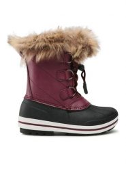 CMP Śniegowce Kids Anthilian Snow Boot Wp 30Q4594 Bordowy. Czerwone kozaki dziewczęce CMP, bez wzorów, ze skóry, bez obcasa. Za 299.99 zł.