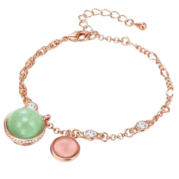 Lulu & Jane Stop metali Zdobienie kryształkami Swarovski® Bransoletki 1 ct Damski. Białe bransoletki damskie Lulu & Jane, pozłacane. Za 149.99 zł.