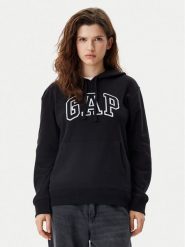 Gap Bluza 870537-02 Czarny Relaxed Fit. Czarne bluzy bez kaptura damskie GAP, xxs, z bawełny. Za 159.99 zł.