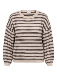 ONLY Carmakoma Sweter w kolorze beżowym rozmiar: M-46/48. Brązowe swetry klasyczne damskie Only Carmakoma, m, bez kołnierzyka. Za 115.95 zł.