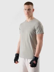 4F Koszulka sportowa w kolorze szarym rozmiar: XL. Szare bluzki sportowe damskie 4f, xl, z materiału, bez ramiączek, outdoorowe. Za 32.59 zł.