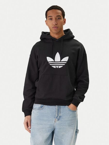 Adidas Bluza adicolor Trefoil KE0877 Czarny Loose Fit. Czarne bluzy bez kaptura męskie Adidas, m, z bawełny. Za 279.99 zł.