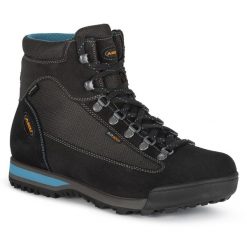 Buty trekkingowe Aku Slope Micro GTX anthracite/turquoise Goretex i Vibram. Czarne buty trekkingowe męskie Aku, z gore-texu, bez zapięcia, trekkingowe, gore-tex. W wyprzedaży za 829.00 zł.