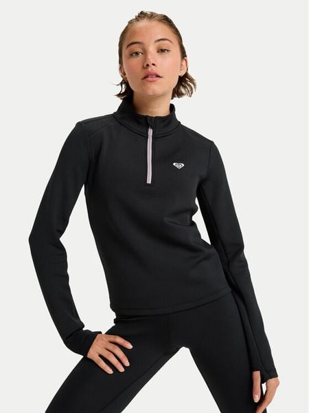 Roxy Koszulka techniczna Waves Of Warmth Tech Top ERJFT05033 Czarny Regular Fit. Czarne bluzki sportowe damskie Roxy, s, z syntetyku, bez kołnierzyka, bez ramiączek. Za 279.99 zł.