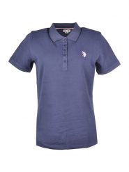 U.S. Polo Assn. Koszulka polo w kolorze granatowym rozmiar: L. Niebieskie bluzki damskie U.S. Polo Assn., l, bez wzorów, bez kołnierzyka, bez ramiączek. Za 149.31 zł.