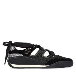 Półbuty Liu Jo. Czarne półbuty damskie Liu Jo, bez wzorów, bez obcasa, na płaskiej podeszwie. Za 639.99 zł.