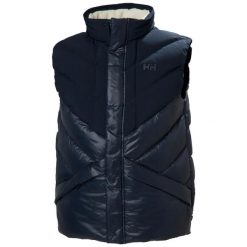 Kurtka puchowa Helly Hansen Village. Niebieskie kurtki męskie Helly Hansen, m, bez wzorów, z puchu, bez kaptura. Za 884.50 zł.