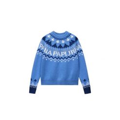 Sweter damski Napapijri D-Fiames. Niebieskie swetry klasyczne damskie Napapijri, m, z poliamidu, bez kołnierzyka. Za 760.00 zł.