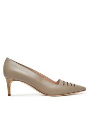 Pollini Szpilki PA10145C0MPA210A Beżowy. Brązowe szpilki Pollini, bez wzorów, ze skóry, bez obcasa. Za 1,389.00 zł.