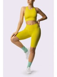 Spaio Szorty sportowe "Innergy" w kolorze żółtym rozmiar: L. Żółte spodenki sportowe damskie Spaio, l, z materiału, outdoorowe. Za 144.92 zł.