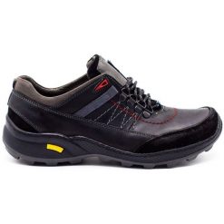 Olivier Męskie buty trekkingowe 274GT czarne. Czarne buty trekkingowe męskie na jesień, z jeansu, bez zapięcia. Za 319.69 zł.