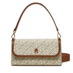 Torebka Tommy Hilfiger. Brązowe torebki klasyczne damskie Tommy Hilfiger, bez wzorów, bez dodatków. Za 419.99 zł.