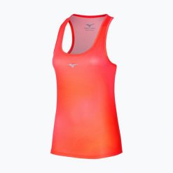 Koszulka do biegania damska Mizuno Impulse Core Graphic Tank. Brązowe t-shirty damskie Mizuno, l, bez wzorów, z materiału, bez kołnierzyka. Za 77.99 zł.