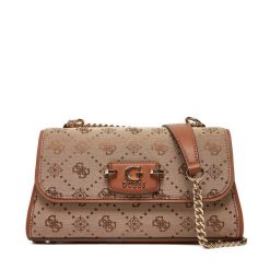 Torebka Guess. Brązowe torebki klasyczne damskie Guess, z aplikacjami, bez dodatków. Za 449.99 zł.