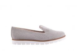 Mokasyny Bayla-018 1556-38 Lt. Grey Lt. Grey 018513, Szary, Materiał - 38. Szare mokasyny damskie Bayla, z materiału. W wyprzedaży za 44.10 zł.