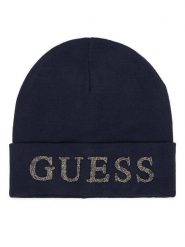 Guess Czapka AW5398 POL01 Granatowy. Niebieskie czapki zimowe damskie Guess, z wiskozy. Za 154.99 zł.