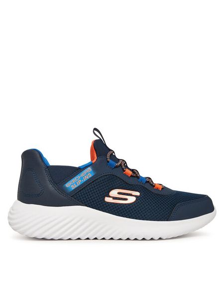 Skechers Sneakersy Bounder 403822L NVBL Granatowy. Niebieskie buty sportowe chłopięce Skechers, bez wzorów, z materiału, bez zapięcia. Za 139.99 zł.