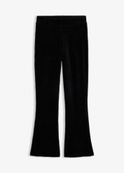 Legginsy z rozszerzanymi nogawkami z imitacji sztruksu. Niebieskie legginsy damskie bonprix, bez wzorów, ze sztruksu. Za 107.99 zł.