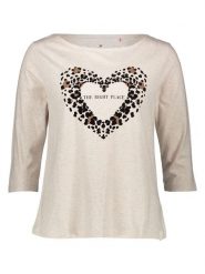 LIEBLINGSSTÜCK Koszulka "Willa" w kolorze białym rozmiar: 4XL. Brązowe bluzki damskie LIEBLINGSSTÜCK, xl, bez wzorów, z bawełny, bez kołnierzyka, bez ramiączek. Za 122.09 zł.