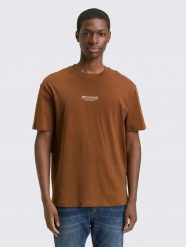 T-SHIRT MĘSKI TOM TAILOR KOSZULKA MĘSKA BAWEŁNA GOLDEN CLAY. Brązowe t-shirty sportowe męskie Tom Tailor, m, z bawełny, bez ramiączek, na fitness i siłownię. Za 181.97 zł.