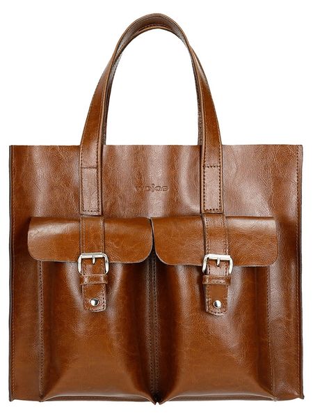 Wojas Skórzana torebka w kolorze jasnobrązowym - 33 x 30 x 17 cm rozmiar: onesize. Brązowe torebki klasyczne damskie Wojas, bez wzorów, z materiału, bez dodatków. Za 351.38 zł.
