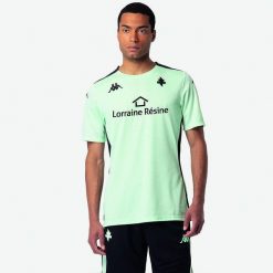 Koszulka Metz Abou Pro 8 2024/25. Czarne t-shirty sportowe męskie Kappa, bez ramiączek, do piłki nożnej. W wyprzedaży za 166.00 zł.