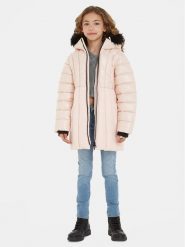 Calvin Klein Jeans Kurtka zimowa IG0IG02242 Różowy Regular Fit. Czerwone spodnie dziewczęce Calvin Klein Jeans, z jeansu. Za 689.99 zł.