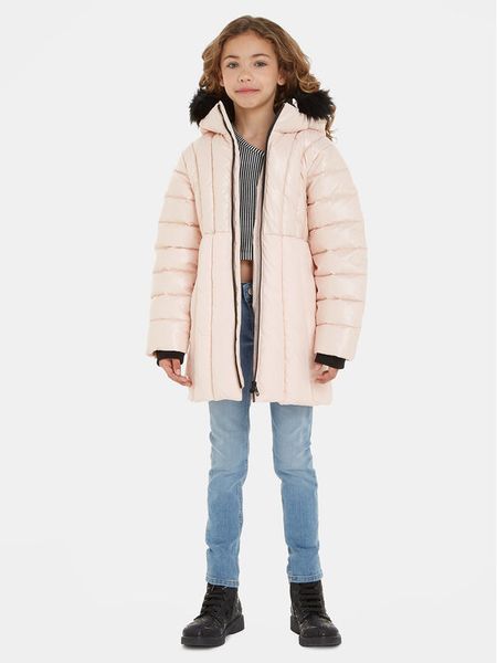 Calvin Klein Jeans Kurtka zimowa IG0IG02242 Różowy Regular Fit. Czerwone spodnie dziewczęce Calvin Klein Jeans, z jeansu. Za 619.99 zł.