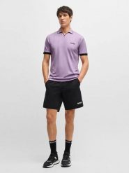 Hugo Boss Fashion Koszulka polo w kolorze fioletowym rozmiar: XXL. Różowe koszulki polo męskie Hugo Boss Fashion, xxl, bez wzorów, bez ramiączek. Za 153.34 zł.