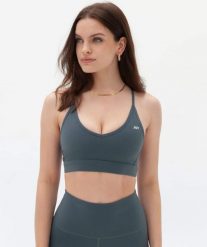 Biustonosz sportowy Soft Touch - Slate. Szare biustonosze sportowe damskie JOY STUDIO, bez wzorów, z materiału. Za 111.00 zł.