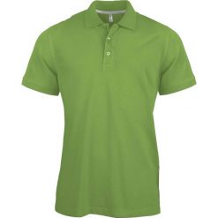 Koszulka polo z krótkim rękawem Kariban. Fioletowe koszulki polo męskie KARIBAN, m, bez wzorów, z bawełny, bez ramiączek. Za 132.50 zł.