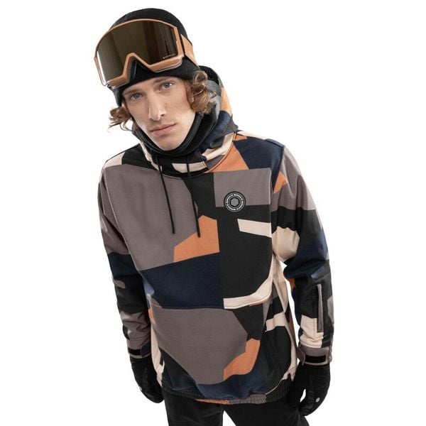 Kurtka snowboardowa męska W1 Sandboard. Czarne kurtki męskie SIROKO, m, bez wzorów, z materiału, z kapturem, narciarskie. Za 308.00 zł.