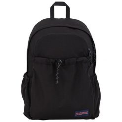 Plecak sportowo-turystyczny dla dorosłych Lounge Pack Backpack pojemność 31 L. Czarne plecaki damskie JanSport, bez wzorów, z materiału, sportowe. Za 229.99 zł.