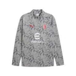 Męska bluza przedmeczowa z zamkiem 1/4 AC Milan PUMA Smokey Gray White. Białe bluzy bez kaptura męskie Puma, l. Za 349.00 zł.