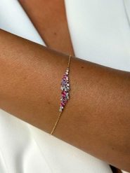 DI GIORGIO Pozłacana bransoletka z elementem ozdobnym rozmiar: onesize. Czerwone bransoletki damskie DI GIORGIO, pozłacane. Za 86.99 zł.