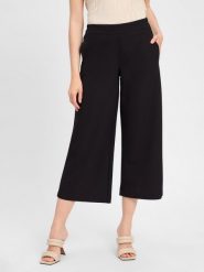 Someday Spodnie culottes - Cenya Kobiety wiskoza czarny, 38. Czarne spodnie materiałowe damskie Someday, bez wzorów, z wiskozy, biznesowe. Za 399.95 zł.