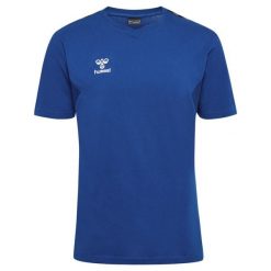 Koszulka Hummel Authentic. Niebieskie t-shirty sportowe męskie HUMMEL, bez ramiączek, do piłki nożnej. Za 164.50 zł.