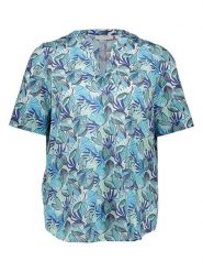 Eterna Bluzka w kolorze niebieskim rozmiar: 36. Niebieskie bluzki damskie Eterna, bez wzorów, z wiskozy, bez kołnierzyka, bez ramiączek. Za 117.45 zł.