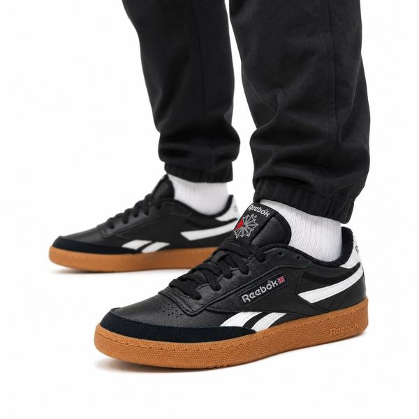 Buty męskie sneakersy sportowe Reebok SS-CLUB C REVENGE VINTAGE. Białe buty sportowe na co dzień męskie Reebok, z gumy, bez zapięcia, tenisowe, Reebok Club. Za 239.00 zł.
