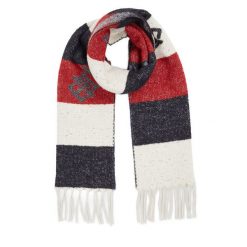 Szalik Tommy Hilfiger. Niebieskie szaliki i kominy damskie Tommy Hilfiger, bez wzorów. Za 799.99 zł.