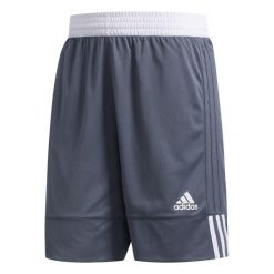 Krótkie spodenki adidas 3G Speed Reversible. Białe szorty męskie Adidas, z poliesteru, bez kołnierzyka. Za 127.20 zł.